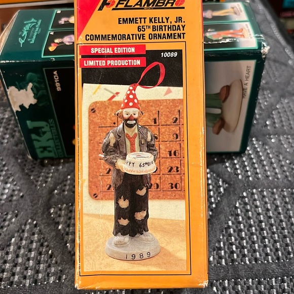 New in box Emmett Kelly Jr. special edition 65th birthday commemorative ornament - Picture 1 of 5